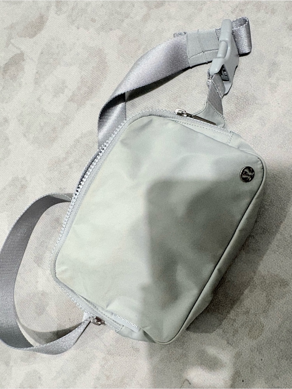 lululemon athletica Light Gray Crossbody Sling Bag